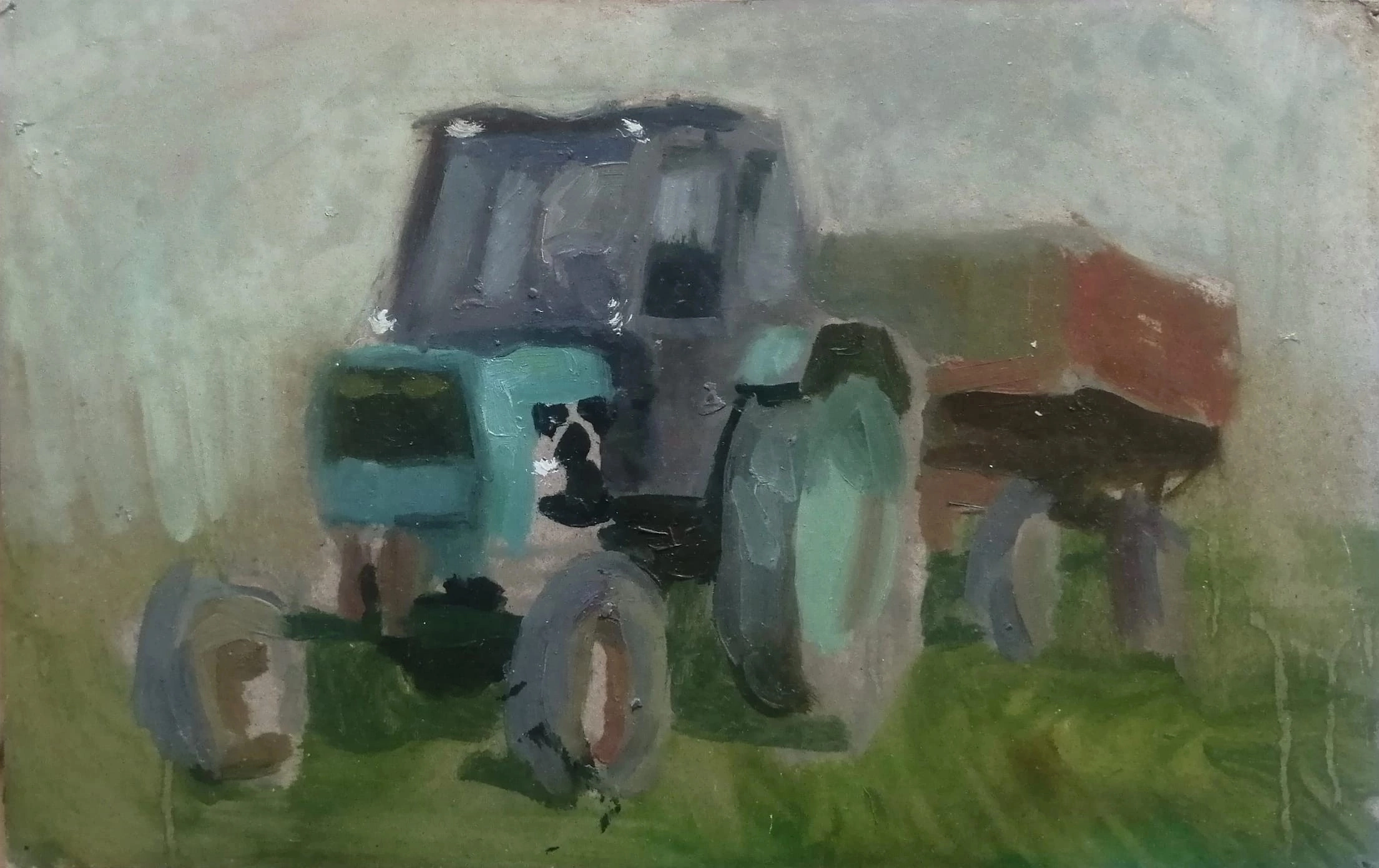 Tractor in the field